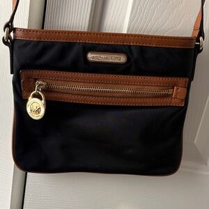 Michael Kors Black and Tan crossbody  Bag